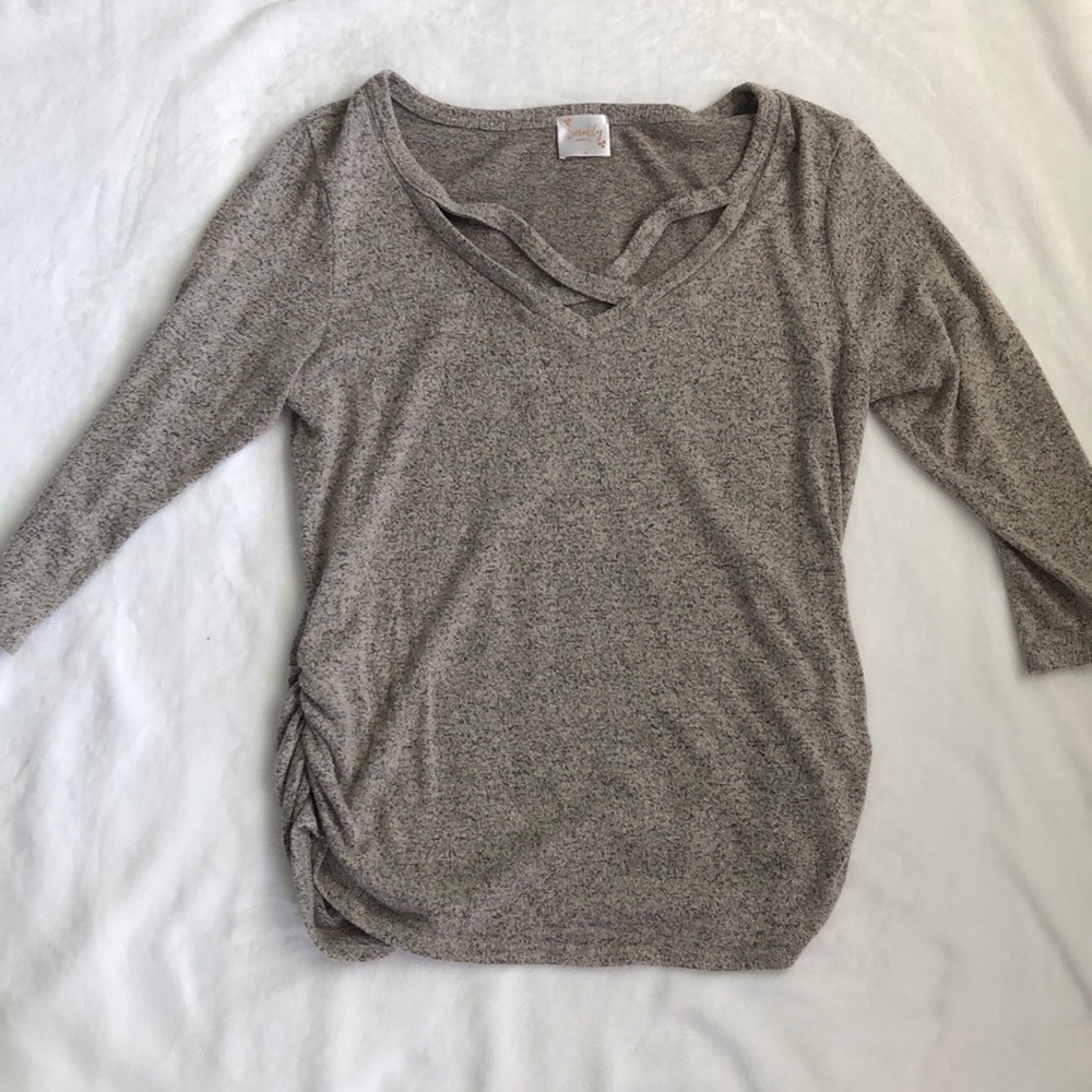 Grey Maternity Top